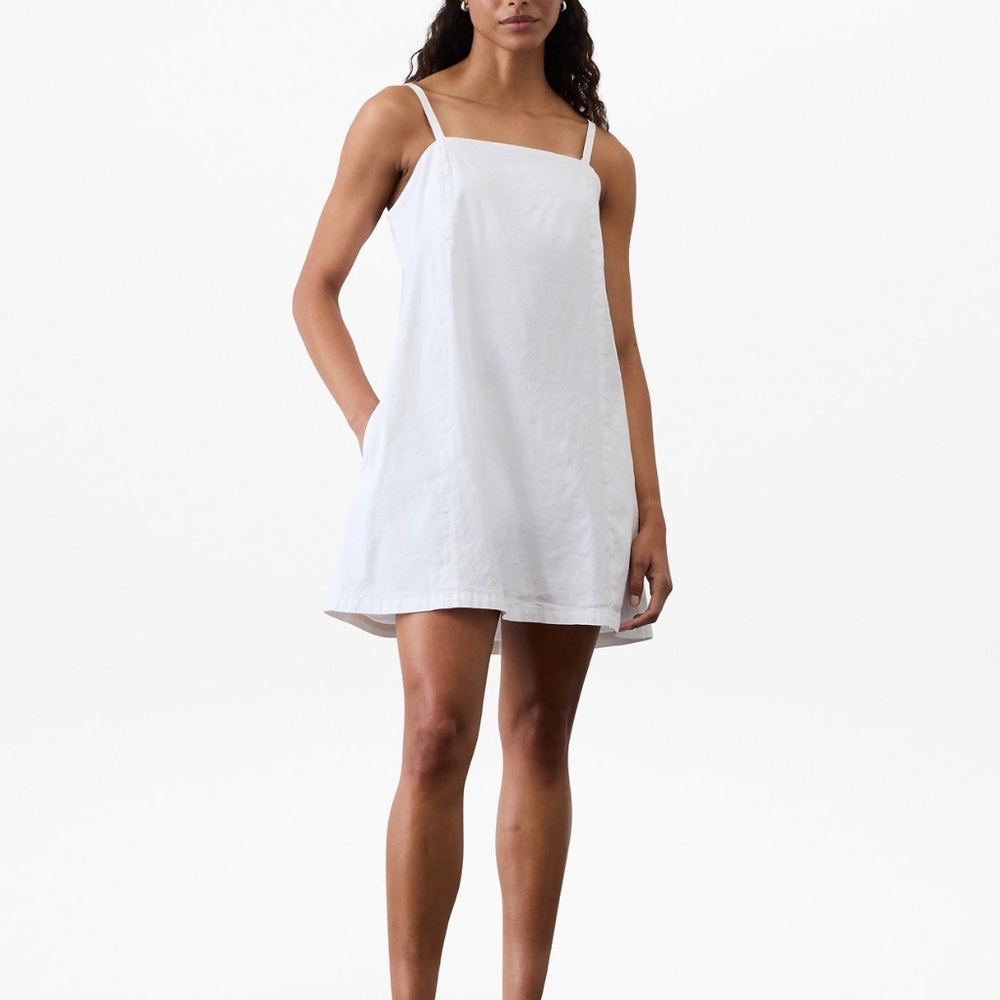 Athleta Paradise Cami White Dress L/T